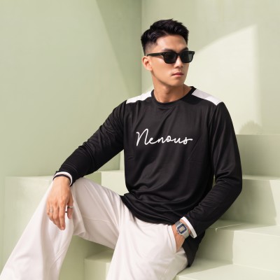 Mesh fabric full sleeve t shirt